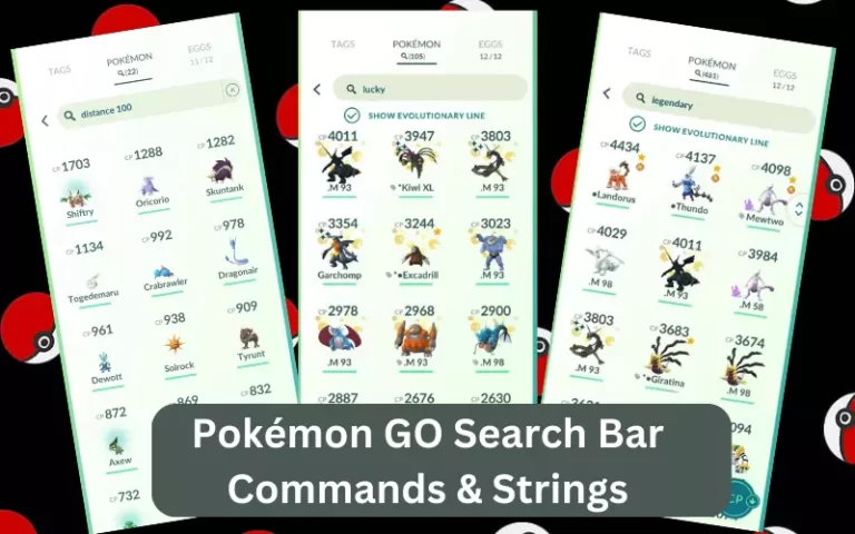 pokemon go search bar cheat sheet