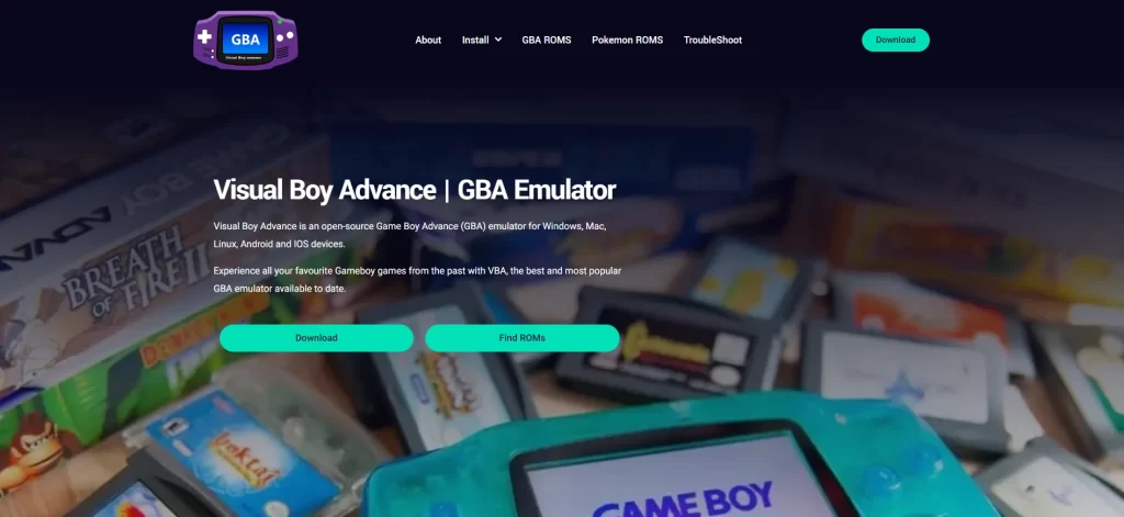 visual boy advance emulator for gba pokemon games